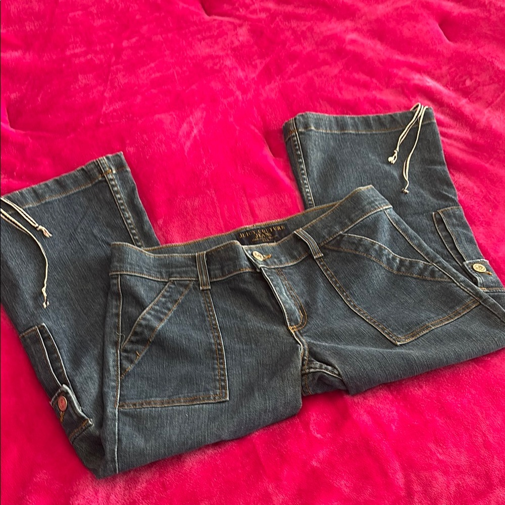 Juicy Couture Blue Ankle Cropped Jeans with Classic Denim Style